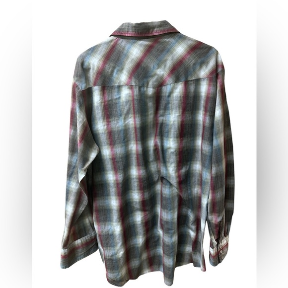 Plainsman Pearl Snap Long Sleeve 2XLT Excellent 18-18.5‎ - Picture 2 of 3